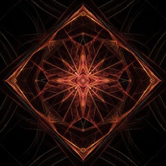 Fototapeta premium A mesmerizing and intricate digital abstract background featuring a complex geometric pattern repeating infinitely across the frame, vast, wallpaper, graphic