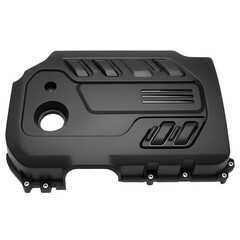 Automotive engine cover detail isolated on transparent background
