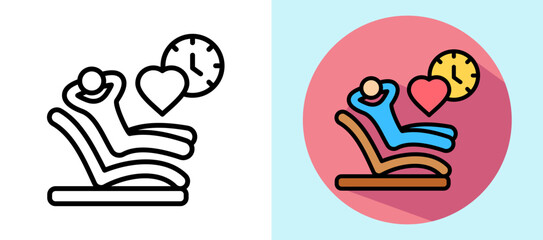 Relaxed Life lineisometric icon