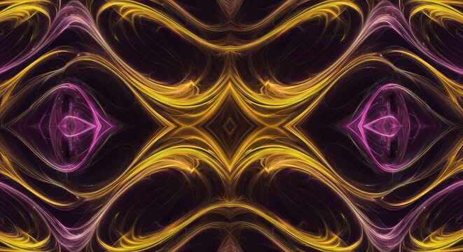 Seamless abstract pattern featuring waves of energy flowing together in perfect alignment and temporal coordination, technology, mutual, organization