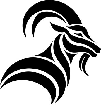 goat icon vector illustration, isolated on white