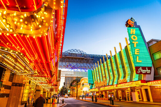  Illuminated Street Bulbs Las Vegas Night