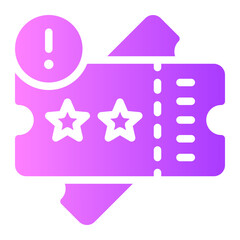 Fototapeta premium warning gradient icon