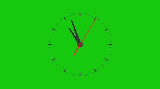 Simple Clock Animation green screen, Clock Timelapse Green screen Alpha Loop. Simply animated clock counting up to 24 hours with green screen.
4K High Quality Green Screen Video.