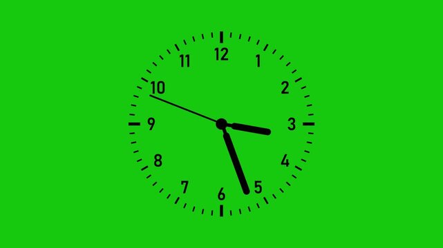 Simple Clock Animation green screen, Clock Timelapse Green screen Alpha Loop. Simply animated clock counting up to 24 hours with green screen.
4K High Quality Green Screen Video.