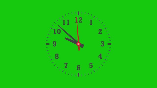 Simple Clock Animation green screen, Clock Timelapse Green screen Alpha Loop. Simply animated clock counting up to 24 hours with green screen.
4K High Quality Green Screen Video.