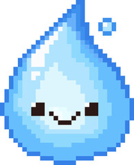 water element pixel art illustration