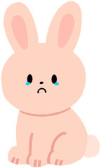 Fototapeta premium Cute Rabbit Expression Set Emotion Character Collection