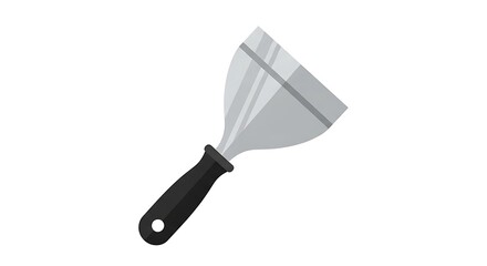 Kitchen Spatula on White Background.