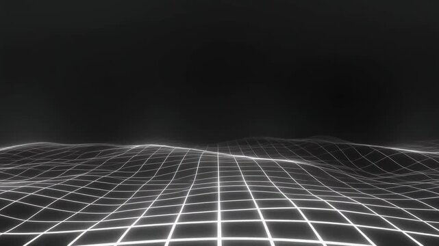 grid lines background, abstract 3D cyber space with copy space