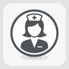 Obraz premium 看護師の職業アイコン