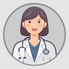 Fototapeta premium 医師の職業アイコン