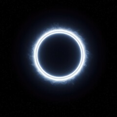 Fototapeta premium Deep space void swallowing light, symbolizing the immense, unknown threshold of a theoretical future singularity transition, science, void, abstract