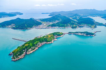 전남 고흥군 애도의 여름 풍경 (쑥섬)
