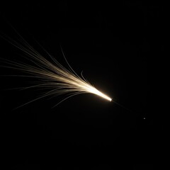 Subtle glowing light in darkness, representing a fundamental state of existence, essence, spirit, and pure abstract presence, unseen, invisible, being