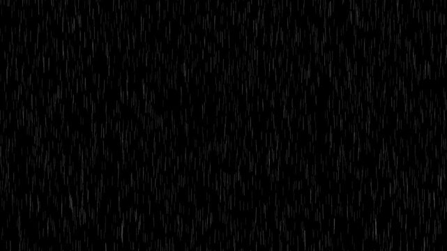 rain raining motion overlay footage, Green Screen Rain Falling On Black Background, Loop Animation Heavy Rain Droop Fall 
