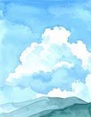 Blue sky with clouds