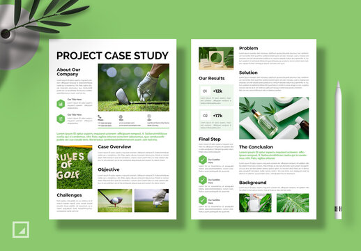 Project Case Study with Green Accent