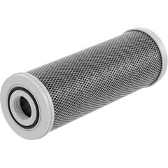 Water filter cartridge isolated on black isolated on transparent background