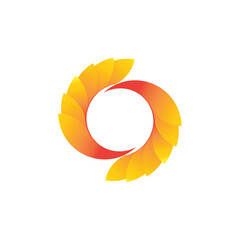 Vector sunburst logo element
