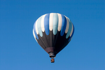 Airborne hot air balloon