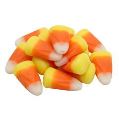 Pile of Candy Corn isolated on transparent background