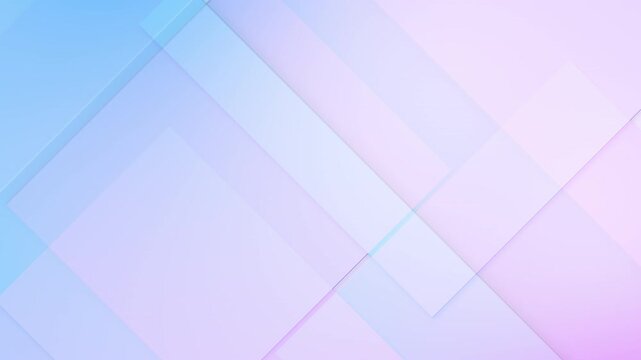Minimal pastel geometric shapes layout for modern presentations, seamless looping animation. 4K footage