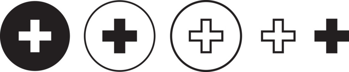 Obraz premium Medical Plus Icon Set 