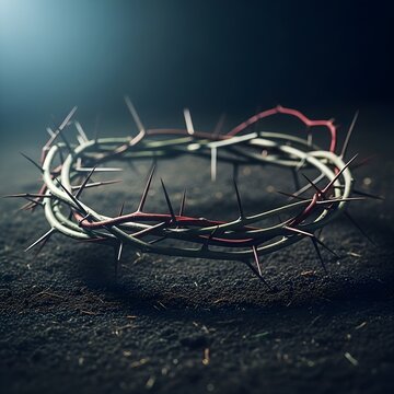 Good friday symbolism crown of thorns representation
