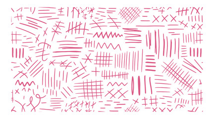 Elegant linear hand-drawn illustration prepared for repeat pattern layouts.
