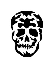 Employed in vector illustrations and horror-themed graphic design.