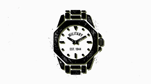 Vintage Military Wristwatch Est. 1944