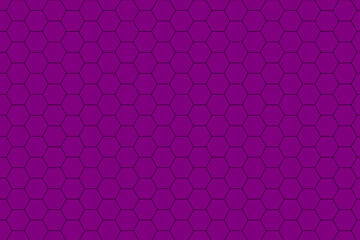 Seamless purple honeycomb hexagon pattern background