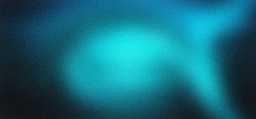 Abstract blue gradient background with grainy texture, ethereal cyan light leak on dark navy backdrop, soft blurred cosmic nebula effect, modern minimalist aesthetic for digital wallpaper. © LOVE