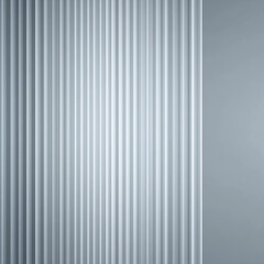 Obraz premium Clean Blue Gray Reeded Glass Vertical Texture