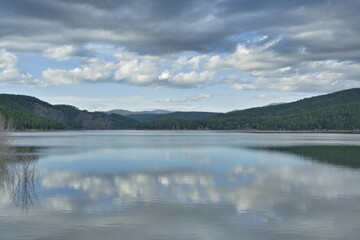  El Vado reservoir in the Spanish province of Guadalajara