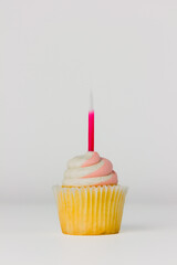 cupcake with candle