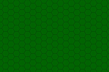 Seamless deep green honeycomb hexagon pattern background