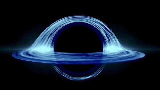 A Mind-Bending Journey Through a Supermassive Black Hole in This Cinematic Animation Exploring Wormholes, Gravity Distortion, and Parallel Galaxies.