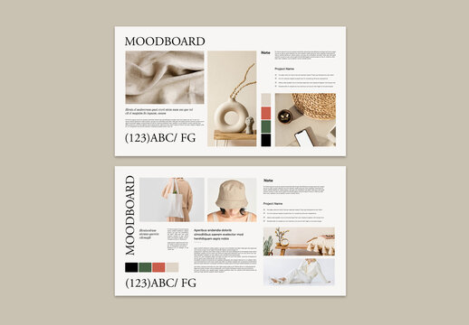 Colorful Mood Board Template
