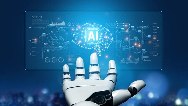 AI powers a neural network to process complex data streams, optimize learning models, and automate high-speed intelligent computing across networks Marrow