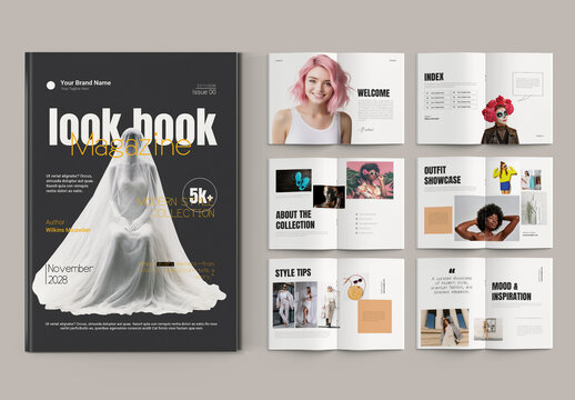 Magazine Lookbook Template for Fashion
