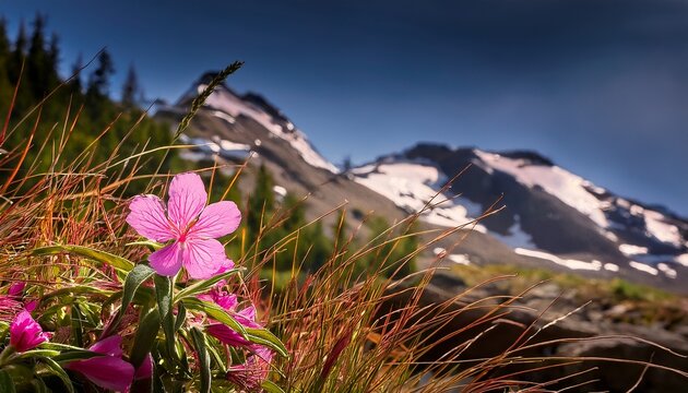 Pink Alpine Willowherb Flower