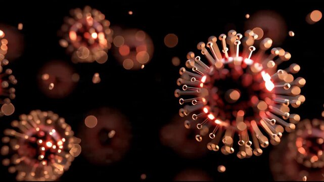 3D Animation of Pancreatic Enzyme Secretion in Cat Acinar Cells with Rose Gold Glow