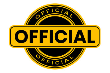 yellow Official Stamp Mark for Certification and Approval png file transparent background