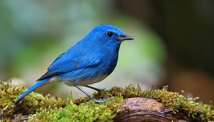 Siberian Blue Robin Larvivora Cyane Is A Small Passerine Bird