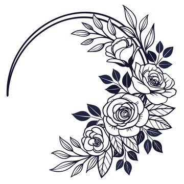 Grand Wedding Arch Frame with Layered Flowers 1