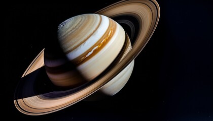 Detailed Close Up Of The Planet Saturn