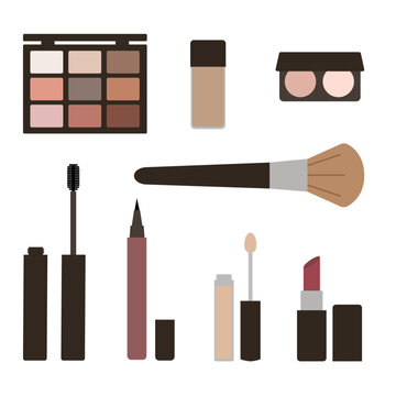 Cute make up set illustration 