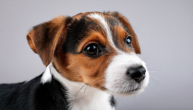 Perro De Russell Terrier Cachorro Tricolor Hembra Cabeza